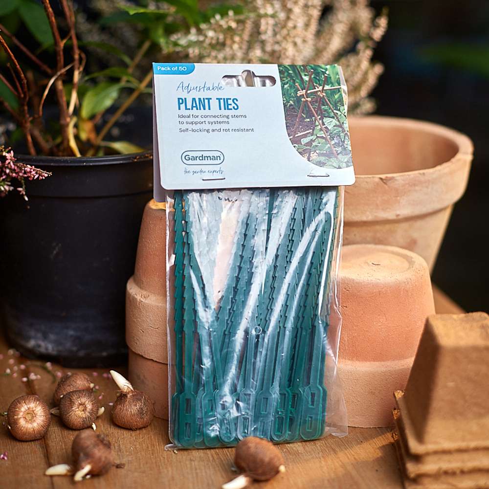 Justerbara plantbindare, 18 cm